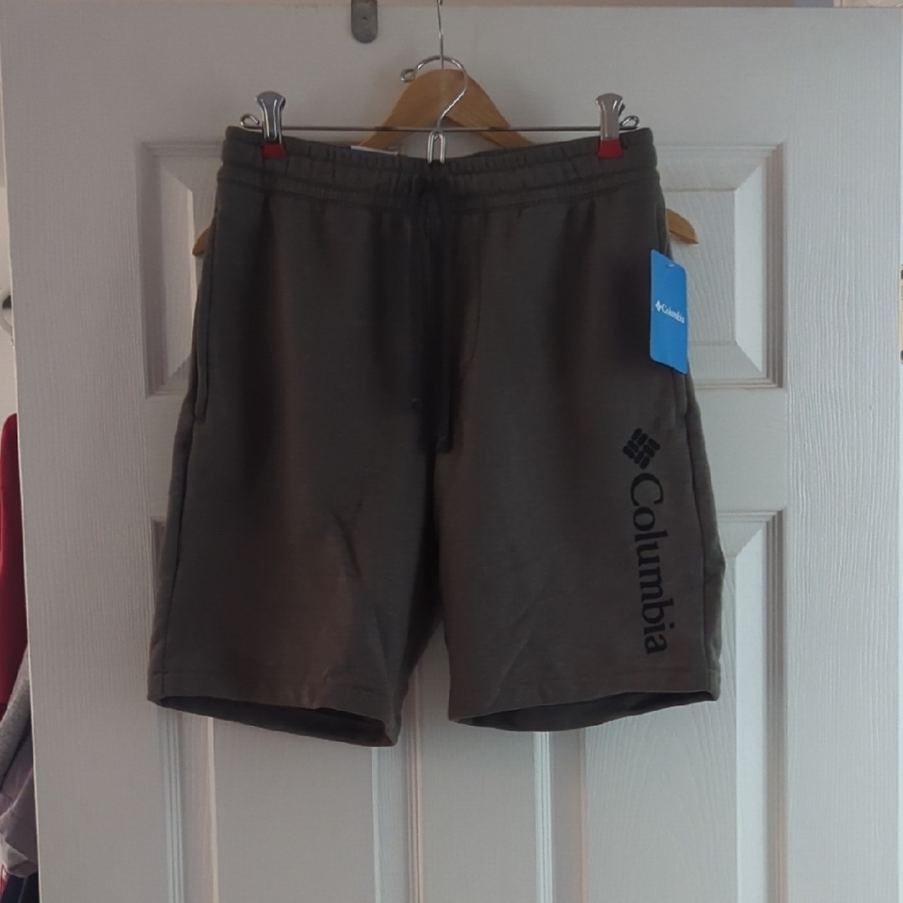 Columbia Gray Athletic Shorts Lightweight Elastic Waist